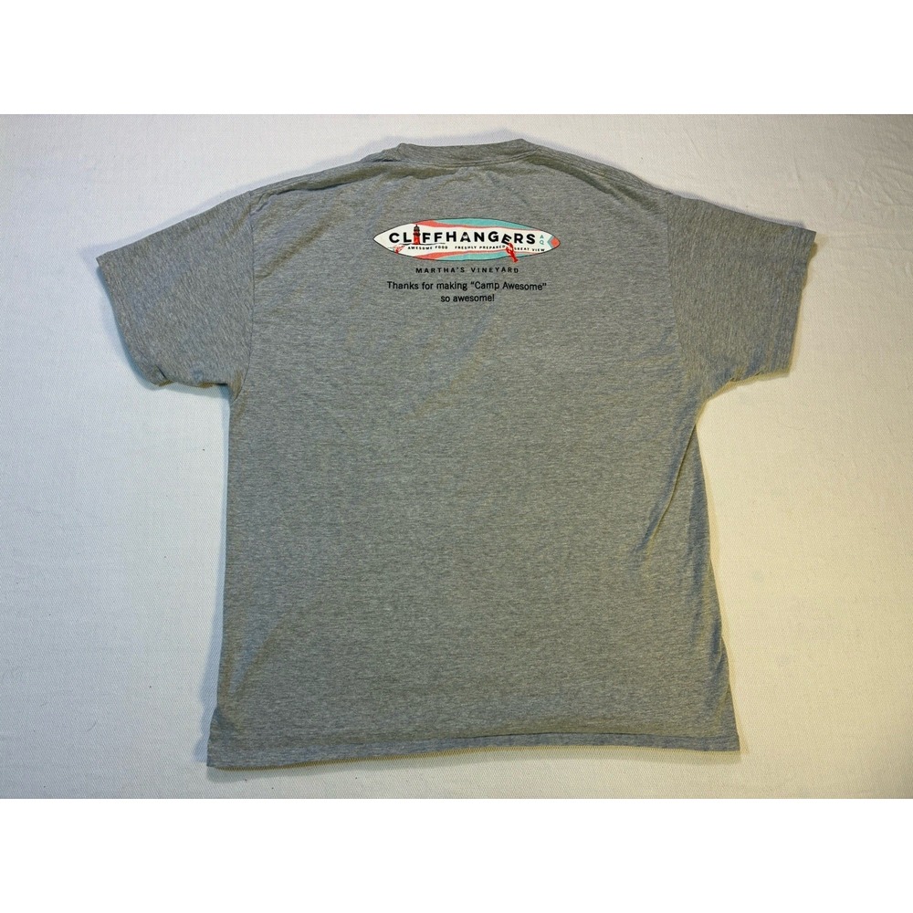 Martha's Vineyard Cliffhangers Aquinnah T-Shirt XL Grey Souvenir Hanes Beefy-T‎
